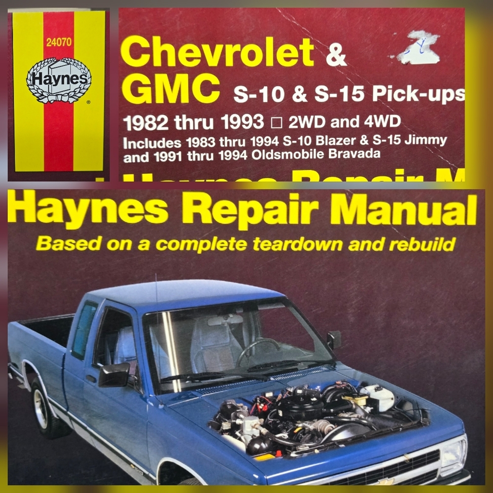 24070 Haynes Chevrolet S-10 and GMC S-15 Pick-ups ’82 thru '93 Repair Manuel